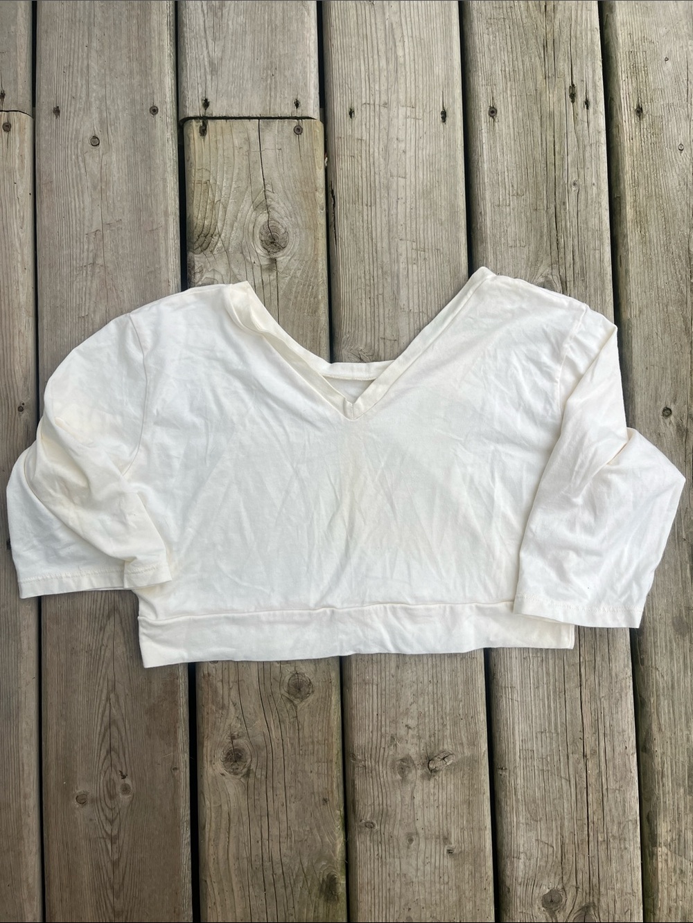 HalfTree V-Neck Cropped Top 3XL